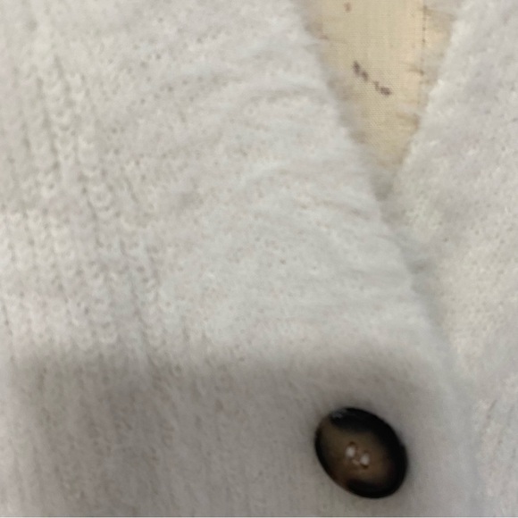 Grandpa cardigan H&M Fluffy V-Neck size M - Picture 3 of 8
